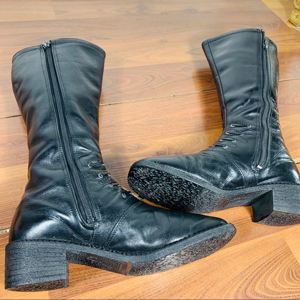 Punk, retro leather boots - Picture 13 of 16
